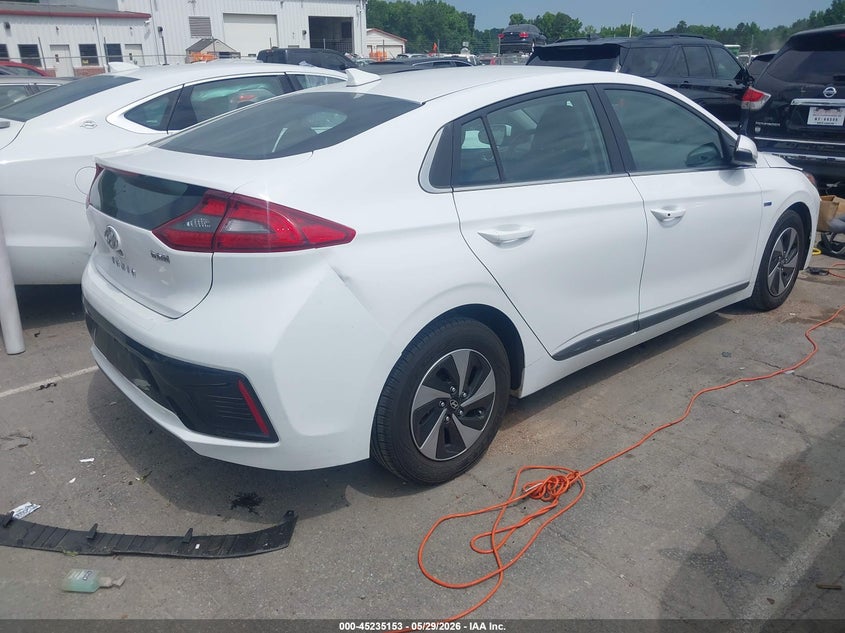 Vin: kmhc75lc4hu027519, lot: 45732944, hyundai ioniq hybrid sel 20174