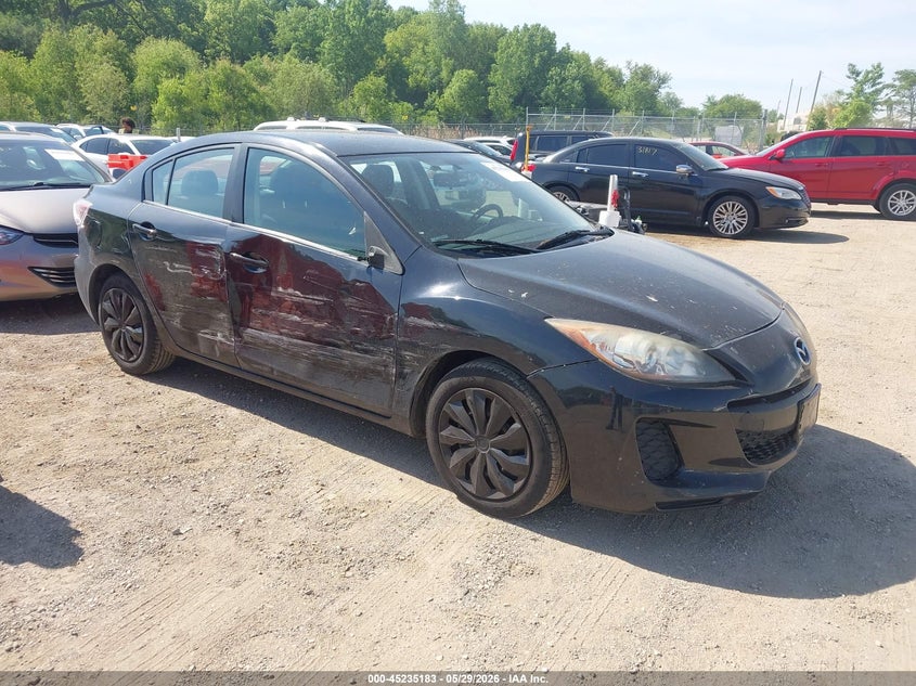 2012 Mazda 3 2.0 I Sport black Lot 111045235183 Vin JM1BL1UF4C1522620