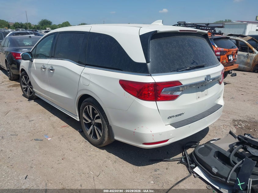 Vin: 5fnrl6h93jb042248, lot: 45732981, honda odyssey elite 20183