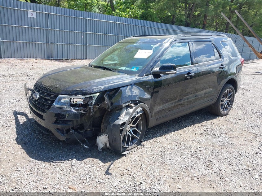 Vin: 1fm5k8gt0hgd20500, lot: 45733010, ford explorer sport 20172