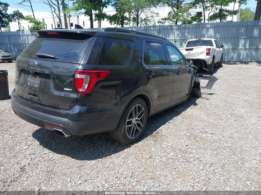 Vin: 1fm5k8gt0hgd20500, lot: 45733010, ford explorer sport 20174