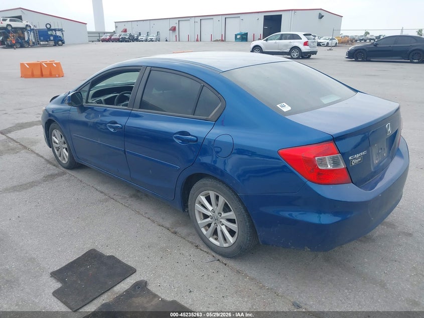 2HGFB2F80CH570868 2012 Honda Civic 1.8 Ex blue
