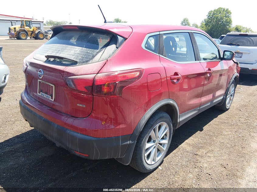 Vin: jn1bj1cr4hw144233, lot: 45733088, nissan rogue sport s 20174