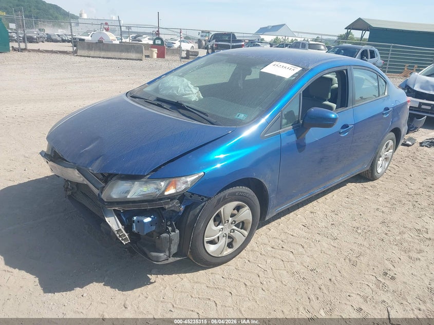 Vin: 19xfb2f57ee214789, lot: 45733106, honda civic lx 20142