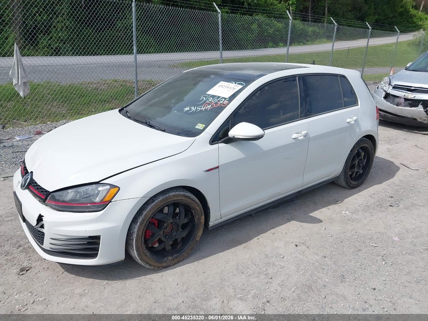 Vin: 3vw447au2hm070010, lot: 45733111, volkswagen golf gti autobahn 4-door/s 4-door/se 4-door/sport 4-door 20172
