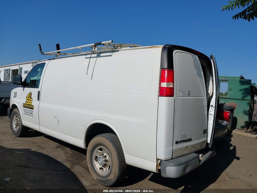 Vin: 1gcwgaff2g1242316, lot: 45733145, chevrolet express 2500 work van 20163