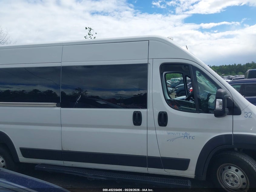 2023 Ram Promaster 2500 Window Van High Roof 159 Wb VIN: 3C6LRVPG3PE604086 Lot: 45235406