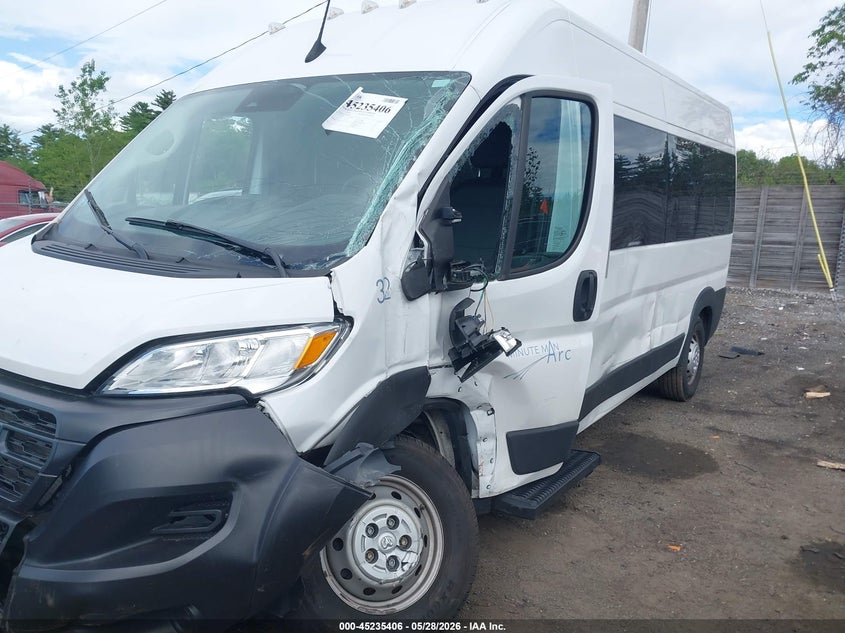 2023 Ram Promaster 2500 Window Van High Roof 159 Wb VIN: 3C6LRVPG3PE604086 Lot: 45235406
