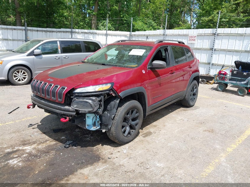 Vin: 1c4pjmbs0gw185692, lot: 45733207, jeep cherokee trailhawk 20162