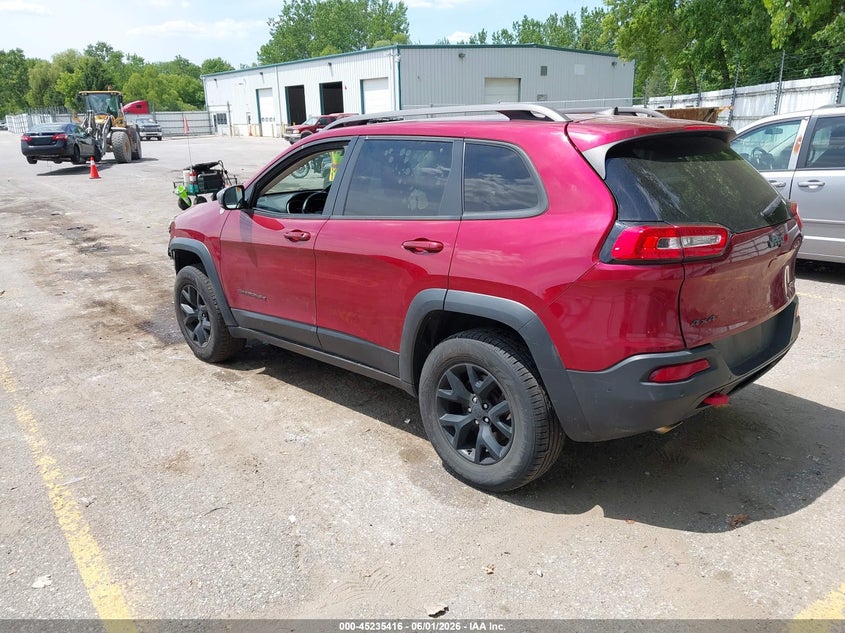 Vin: 1c4pjmbs0gw185692, lot: 45733207, jeep cherokee trailhawk 20163