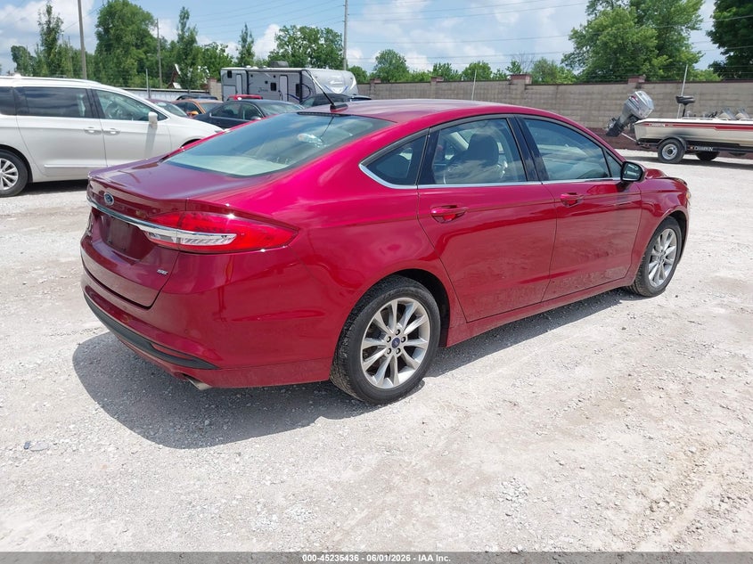 Vin: 3fa6p0h79hr398298, lot: 45733227, ford fusion se 20174