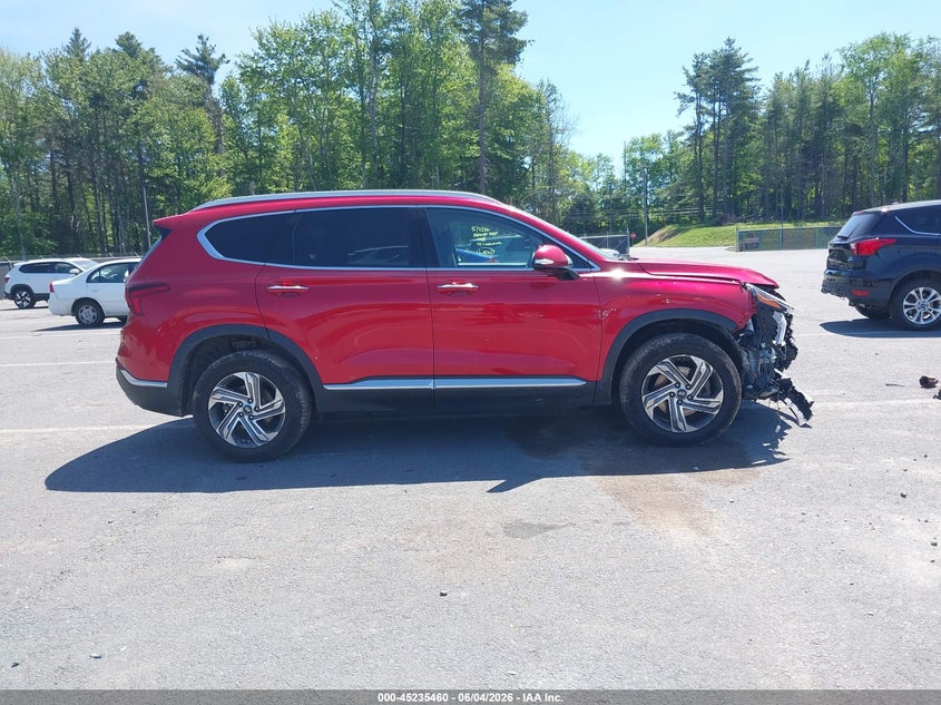 2022 Hyundai Santa Fe Sel VIN: 5NMS6DAJ2NH416712 Lot: 45235460