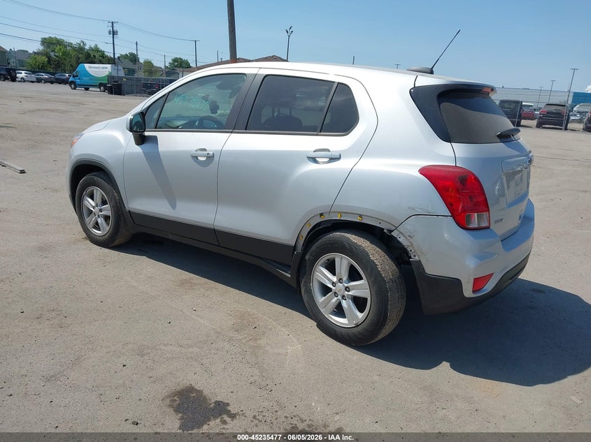 Vin: kl7cjksb8mb313745, lot: 45733268, chevrolet trax fwd ls 20213