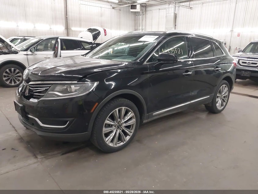 Vin: 2lmpj8lp9hbl16445, lot: 45733313, lincoln mkx reserve 20172