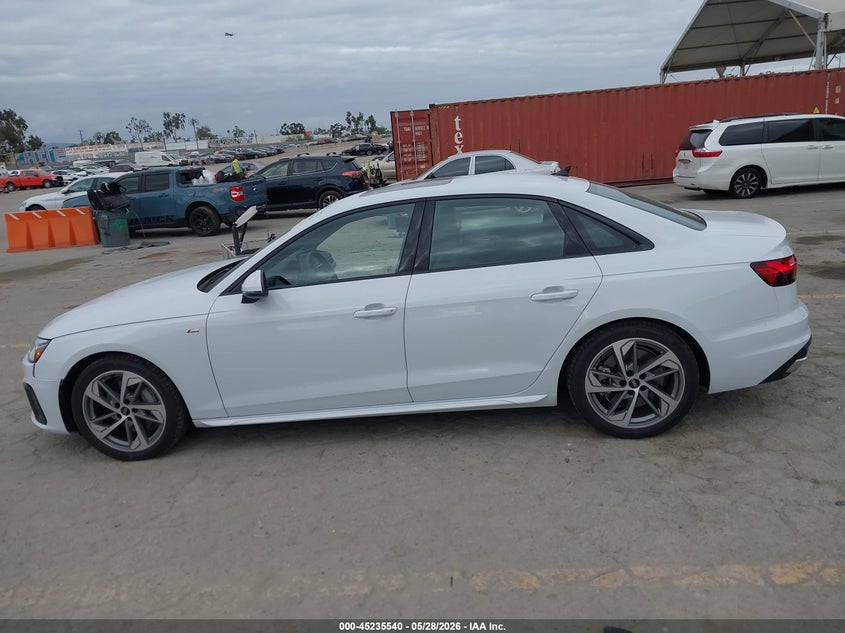 2025 Audi A4 Premium 45 Tfsi S Line Quattro S Tronic VIN: WAUDAAF42SN003502 Lot: 45235540