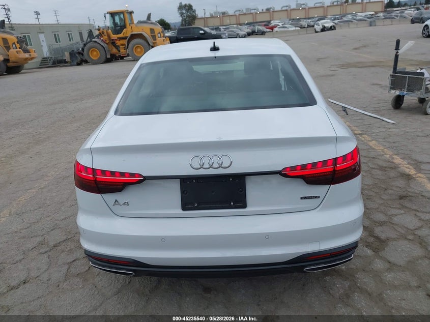 2025 Audi A4 Premium 45 Tfsi S Line Quattro S Tronic VIN: WAUDAAF42SN003502 Lot: 45235540