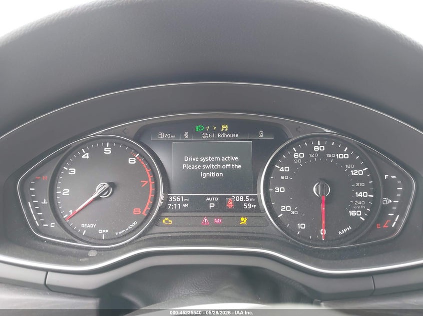 2025 Audi A4 Premium 45 Tfsi S Line Quattro S Tronic VIN: WAUDAAF42SN003502 Lot: 45235540