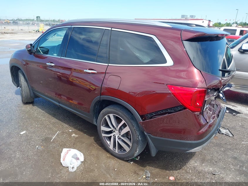 Vin: 5fnyf6h9xjb016734, lot: 45733359, honda pilot touring 20183