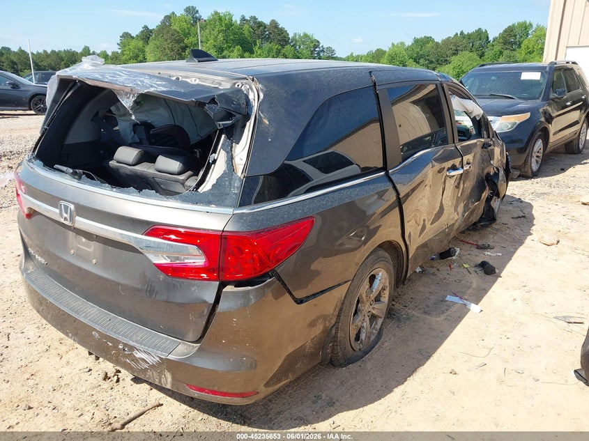 Vin: 5fnrl6h78jb063708, lot: 45733444, honda odyssey ex-l 20184