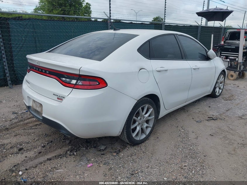 Vin: 1c3cdfbh0dd226114, lot: 45733471, dodge dart rallye 20134