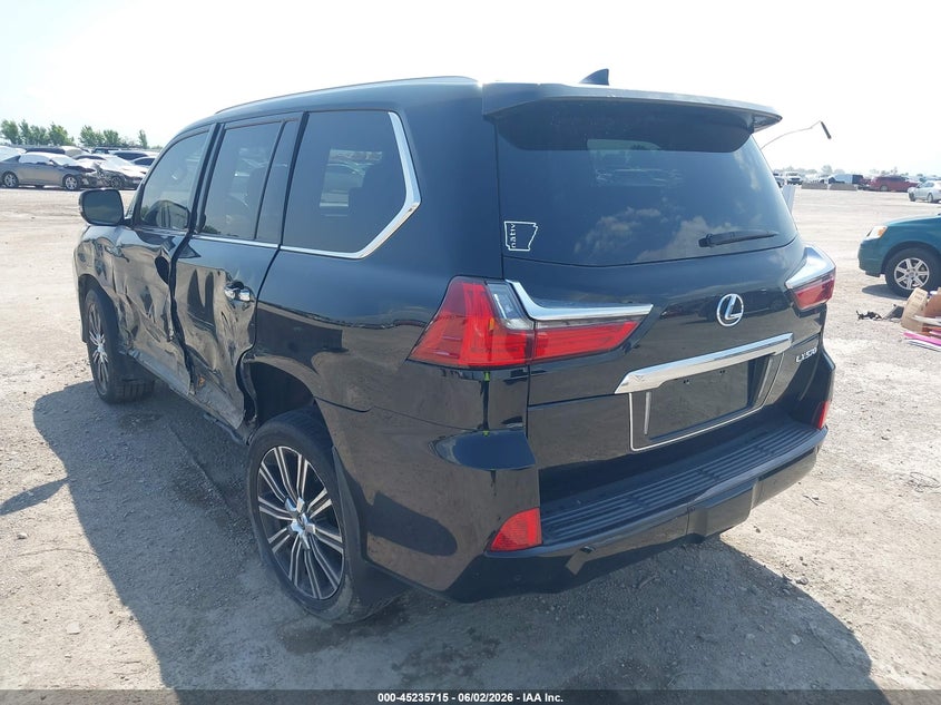 Vin: jtjdy7ax0m4355955, lot: 45733506, lexus lx 570 three-row 20213