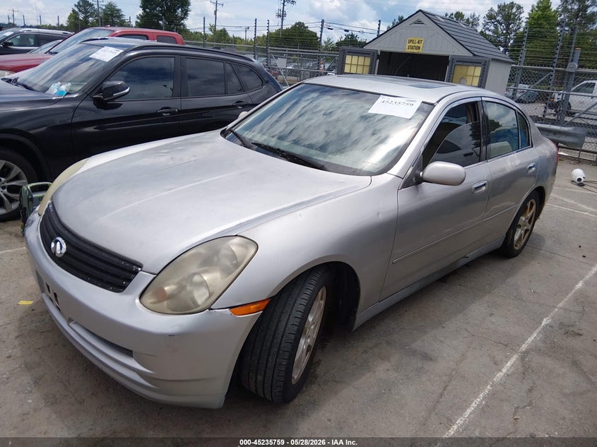 INFINITI G35 2003 VIN JNKCV51E33M006344