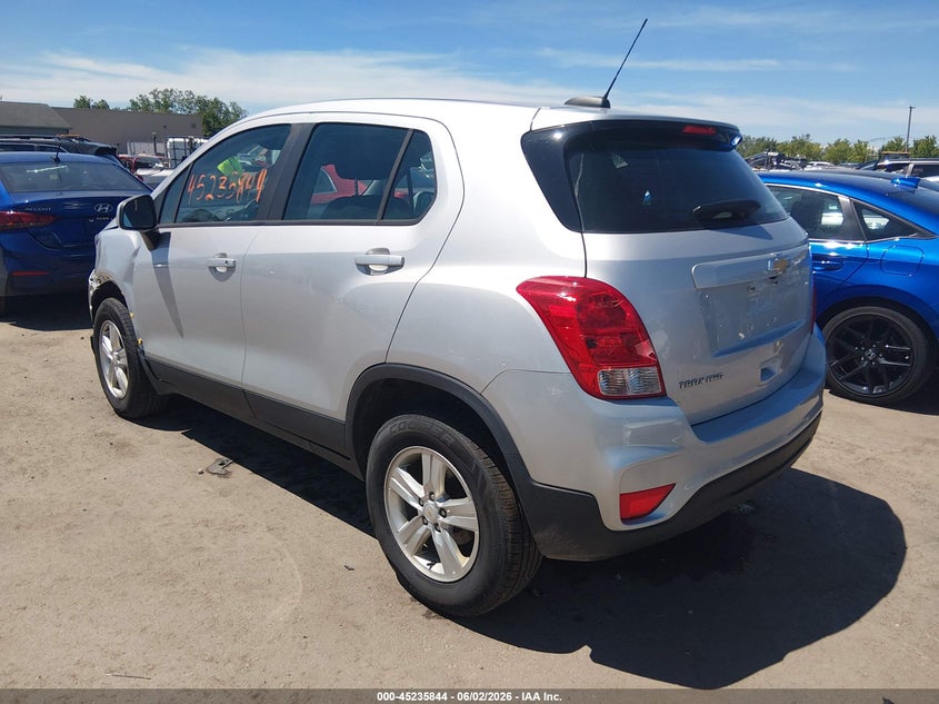 Vin: kl7cjnsbxmb351009, lot: 45733635, chevrolet trax awd ls 20213