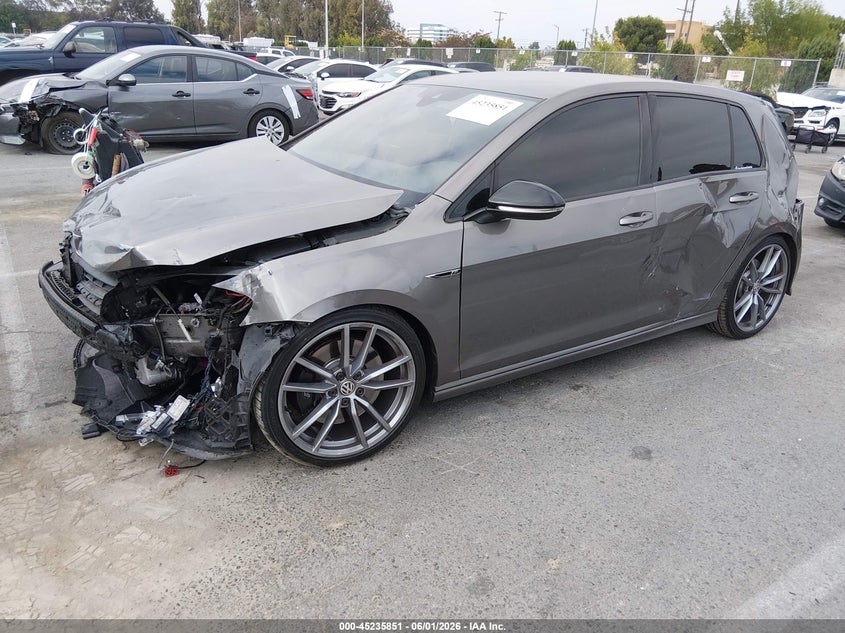 Vin: wvwwf7au3hw150048, lot: 45733642, volkswagen golf r 4-door w/dcc   navigation 20172