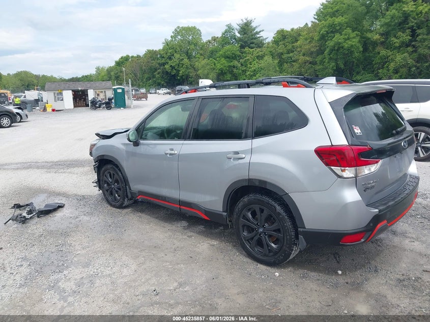 Vin: jf2skarc1lh475394, lot: 45733648, subaru forester sport 20203