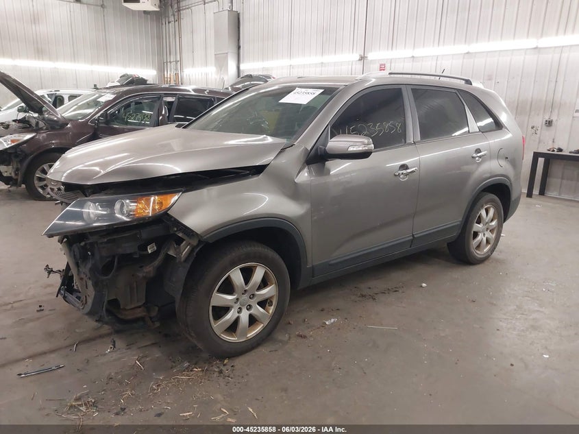 Vin: 5xykt3a63cg302093, lot: 45733649, kia sorento lx 20122