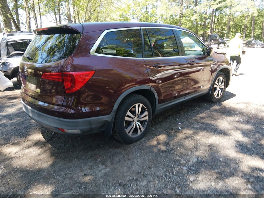 Vin: 5fnyf5h5xgb003837, lot: 45733652, honda pilot ex-l 20164