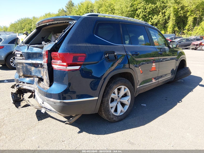Vin: 1v2mr2ca2jc510582, lot: 45733736, volkswagen atlas 3.6l v6 sel 20184