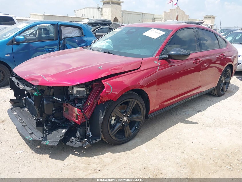 Vin: 1hgcy2f79ta013836, lot: 45733917, honda accord hybrid sport-l 20262
