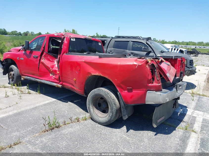2012 Ram 3500 Ram St red Lot 111045236139 Vin 3C63DRGL8CG316890