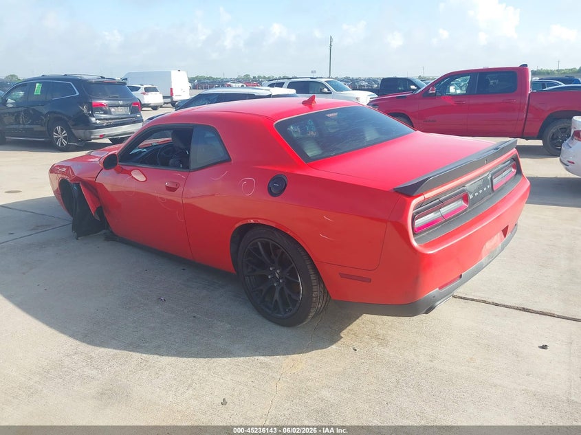 Vin: 2c3cdzag3jh334025, lot: 45733934, dodge challenger sxt plus 20183