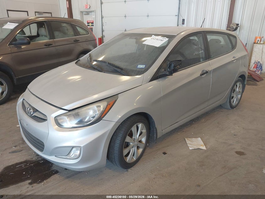 2012 Hyundai Accent 1.6 Se silver Lot 111045236180 Vin KMHCU5AE3CU045905