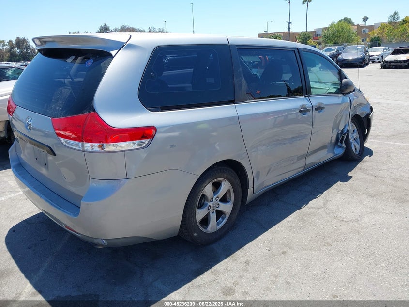 2011 TOYOTA SIENNA VAN 3.5L V-6 DOHC, VVT, 265HP