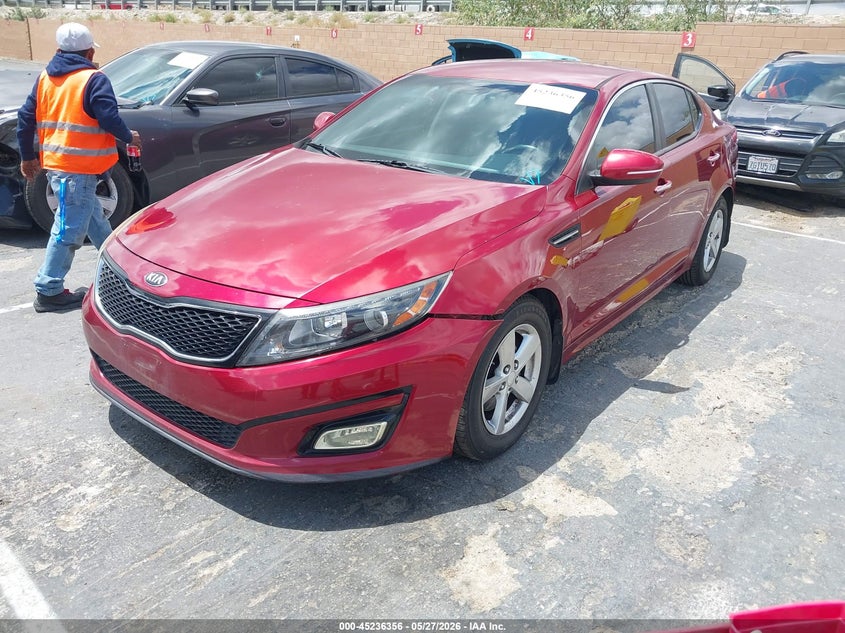 Vin: 5xxgm4a70eg336906, lot: 45734147, kia optima lx 20142