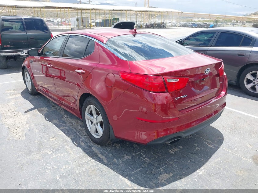 Vin: 5xxgm4a70eg336906, lot: 45734147, kia optima lx 20143
