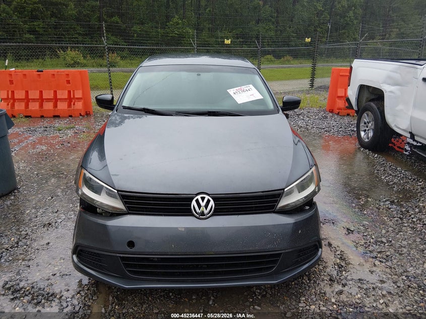 2012 Volkswagen Jetta 2.0 2.0L S grey Lot 111045236447 Vin 3VW2K7AJ0CM418575