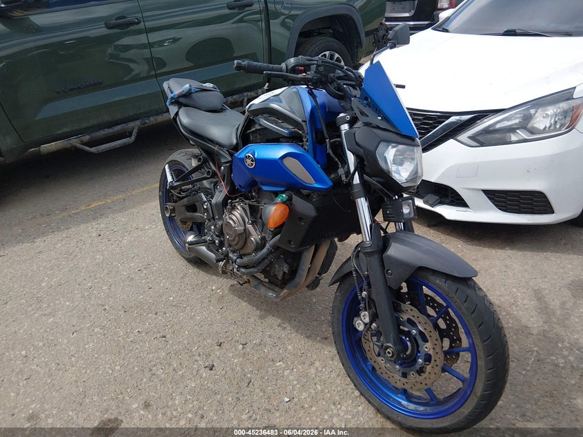 2020 YAMAHA MT07 auction photo 1