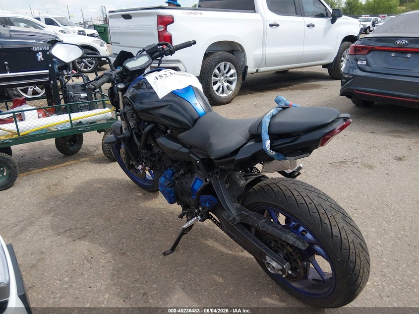 2020 YAMAHA MT07 auction photo 3
