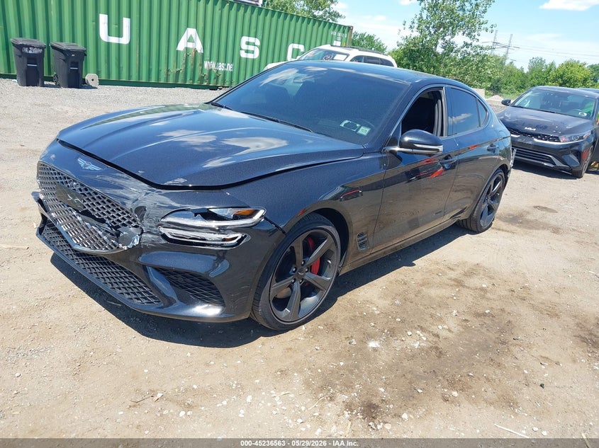 Vin: kmtg54se4tu160462, lot: 45734354, genesis g70 3.3t awd sport prestige 20262