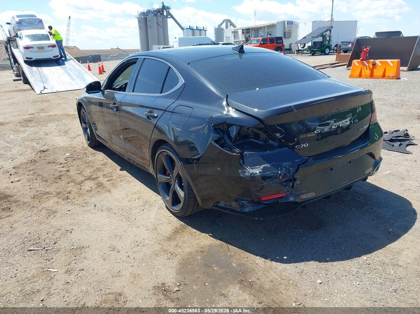 Vin: kmtg54se4tu160462, lot: 45734354, genesis g70 3.3t awd sport prestige 20263