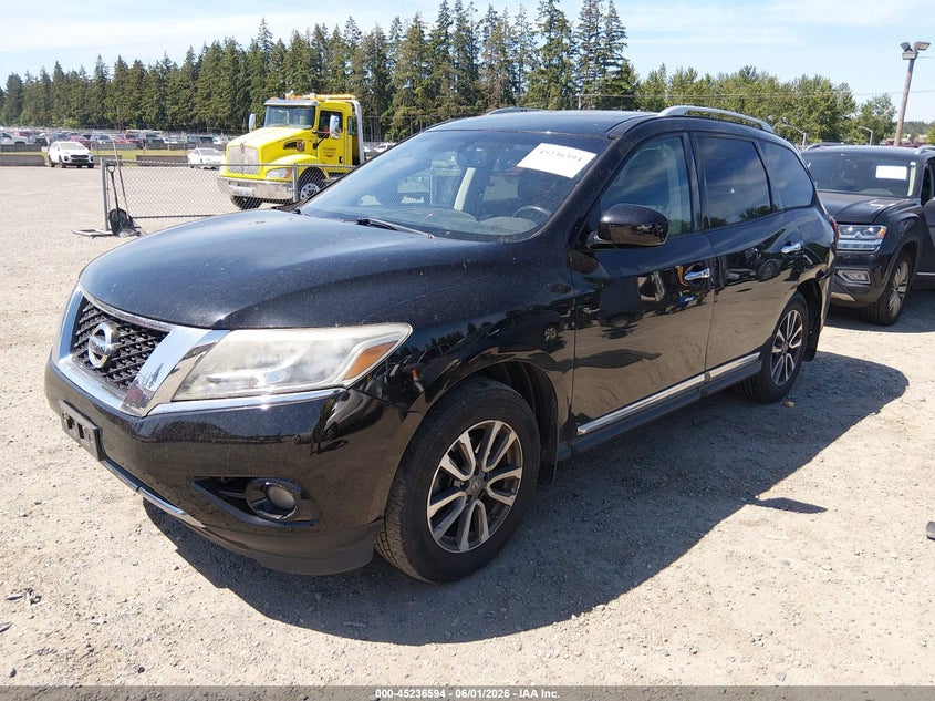 Vin: 5n1ar2mm8ec602892, lot: 45734385, nissan pathfinder sl 20142