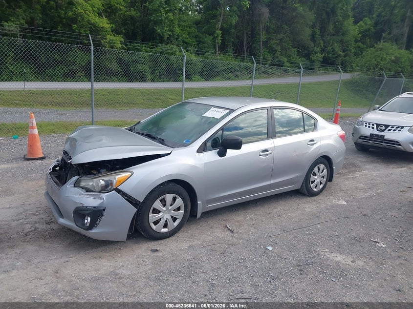 2012 Subaru Impreza 2.0 2.0I silver Lot 111045236641 Vin JF1GJAA63CH014426