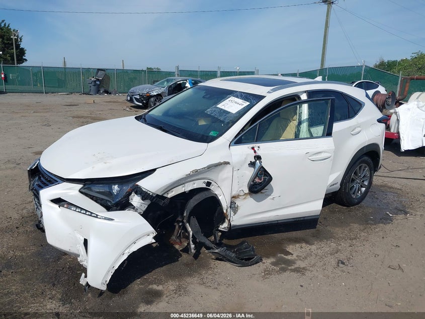 Vin: jtjbjrbz3j2090687, lot: 45734440, lexus nx 300h 20182