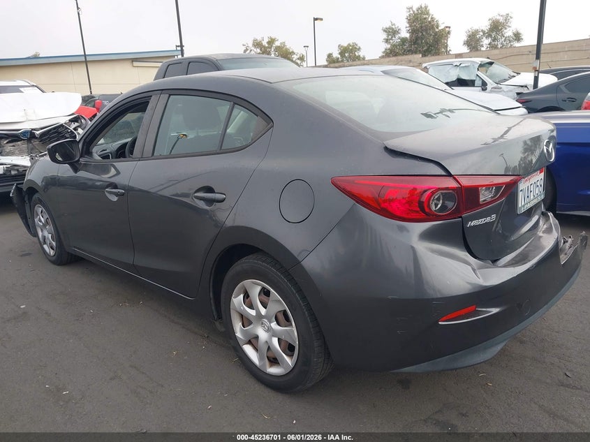 Vin: 3mzbm1t74gm318980, lot: 45734492, mazda mazda3 i sport 20163
