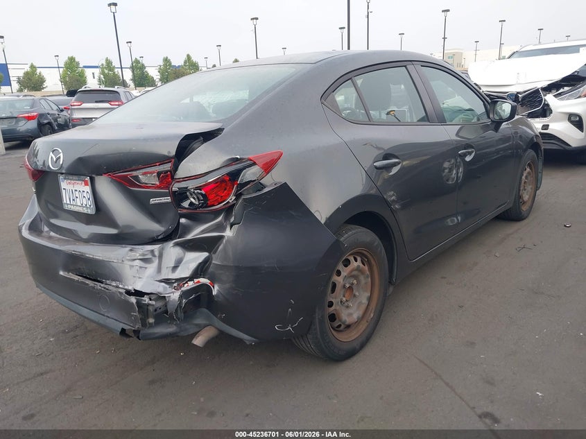 Vin: 3mzbm1t74gm318980, lot: 45734492, mazda mazda3 i sport 20164