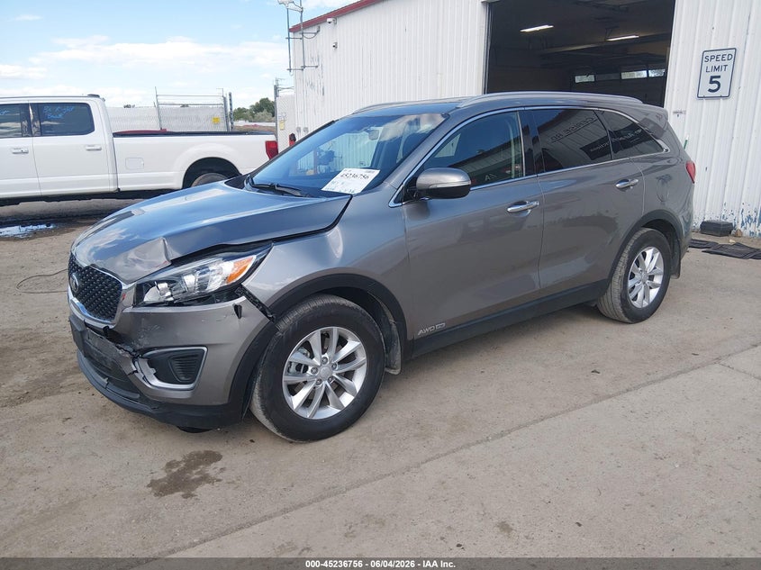 Vin: 5xypgda50hg291617, lot: 45734547, kia sorento 3.3l lx 20172